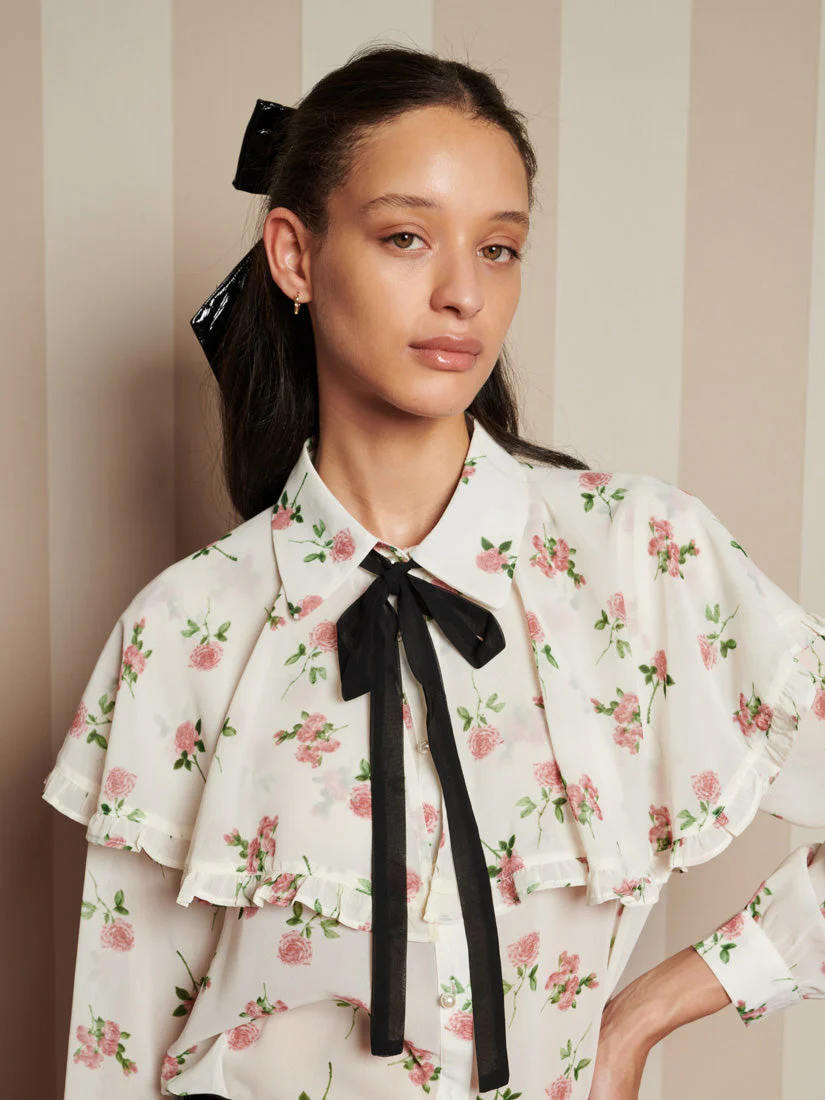 Bay Flora Cape Blouse - Image 5