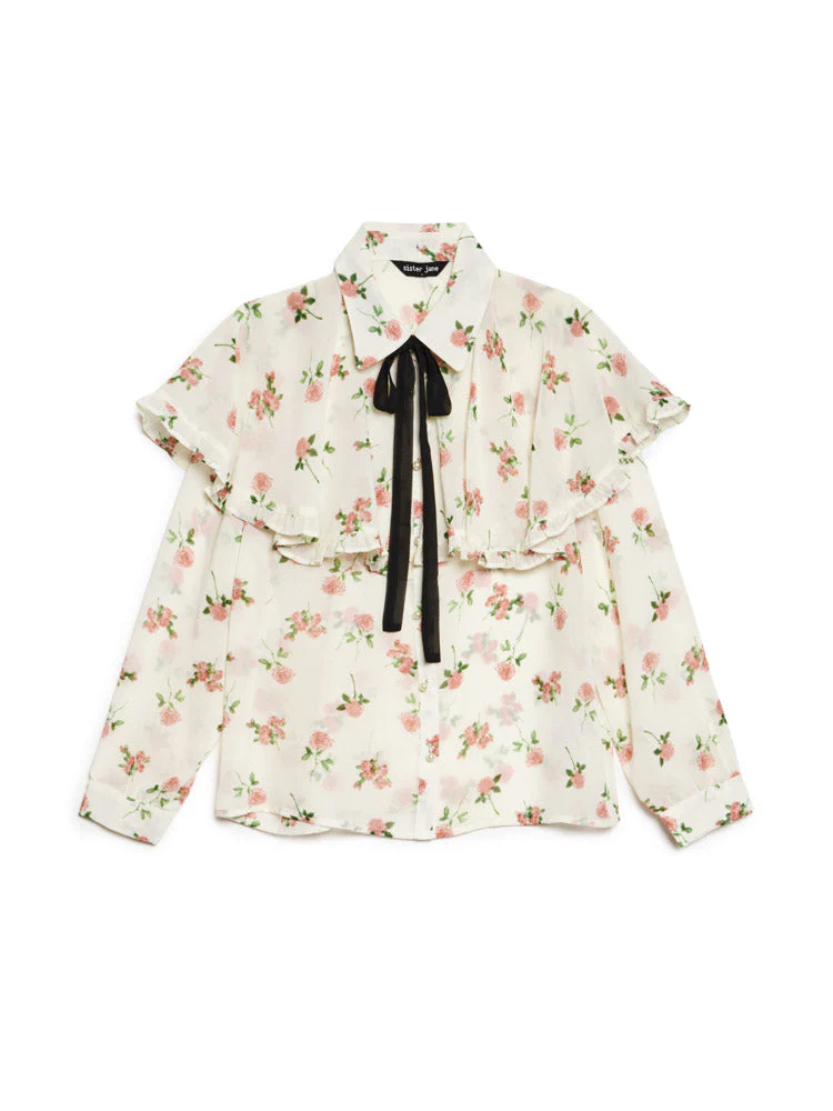 Bay Flora Cape Blouse - Image 7
