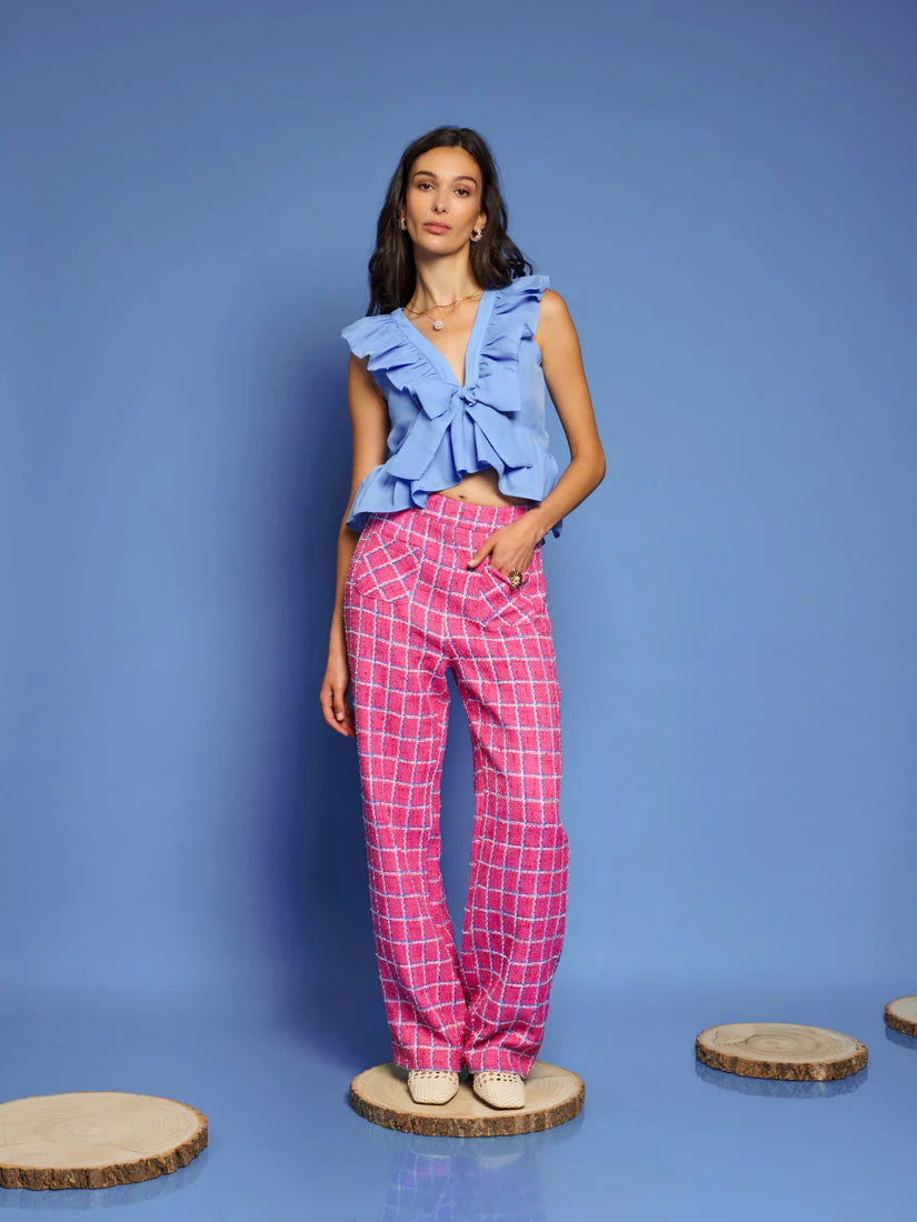<b>DREAM</b> Cottage Check Tweed Trousers - Image 4