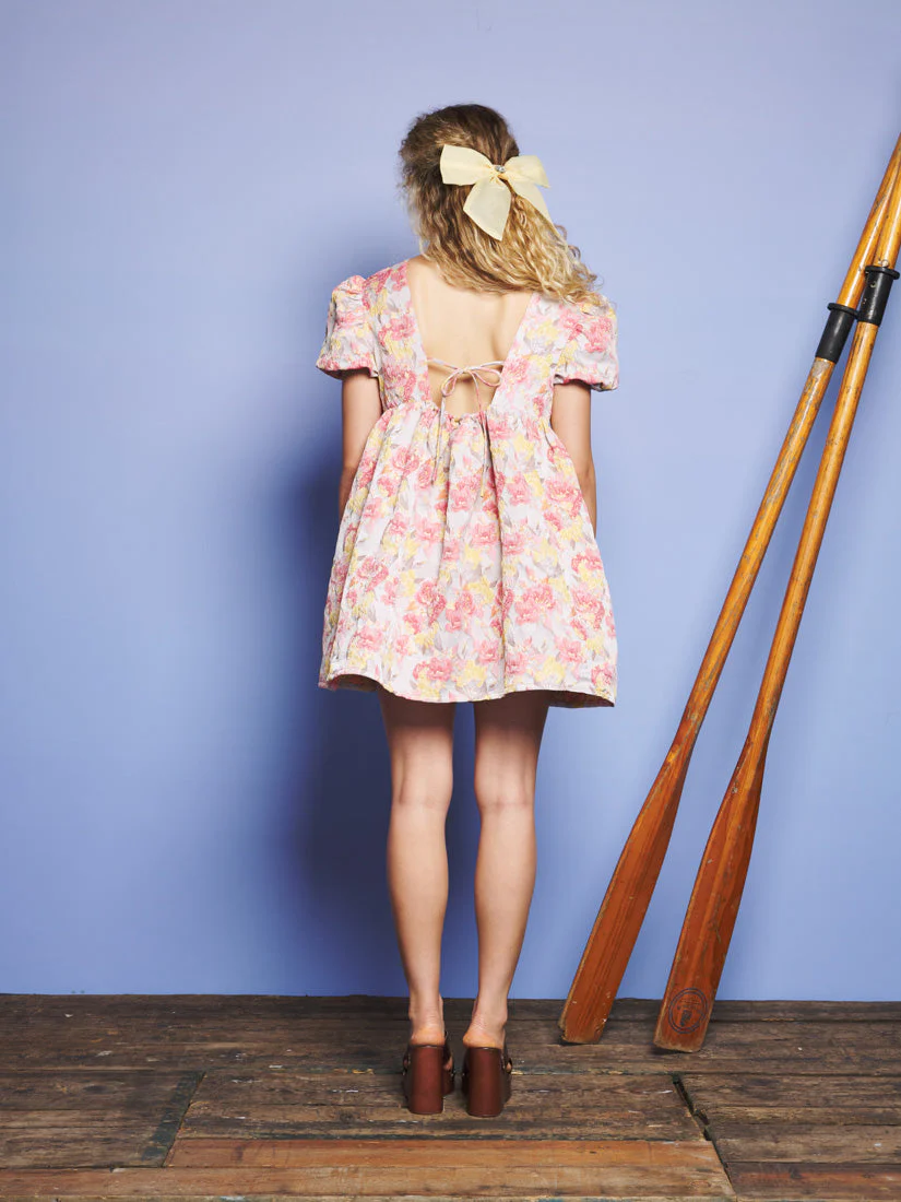 Echo's Jacquard Mini Dress - Image 3