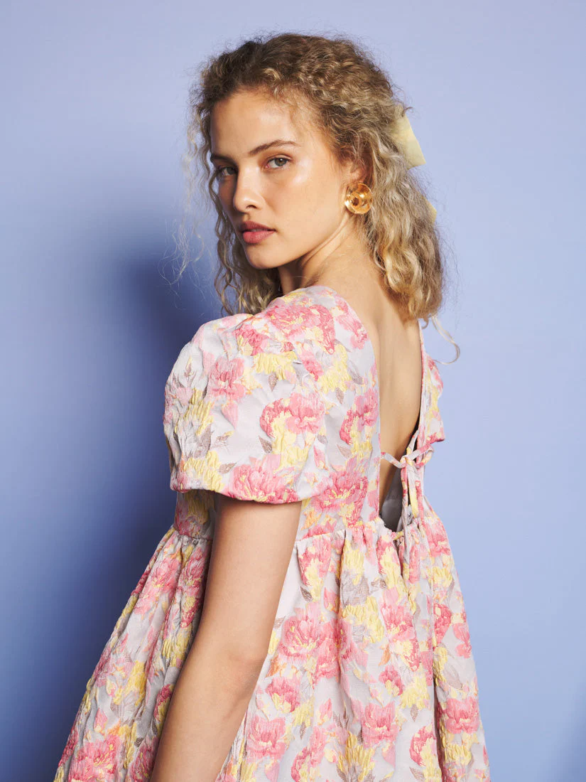 Echo's Jacquard Mini Dress - Image 5