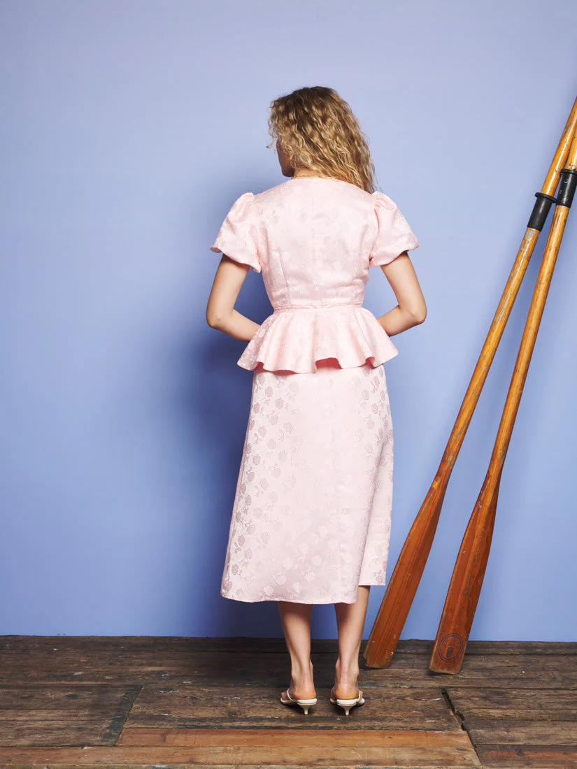 Hazel Jacquard Midi Dress - Image 3