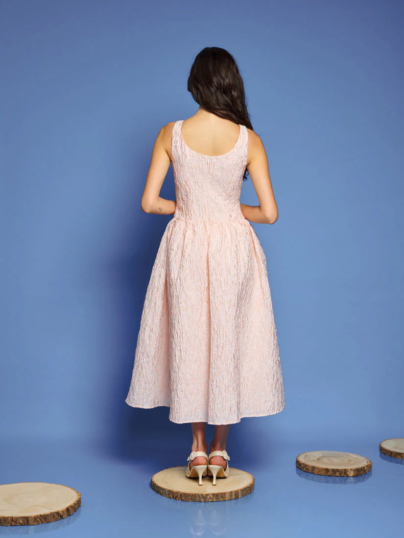 <b>DREAM</b> Sun Soaked Jacquard Midi Dress - Image 3