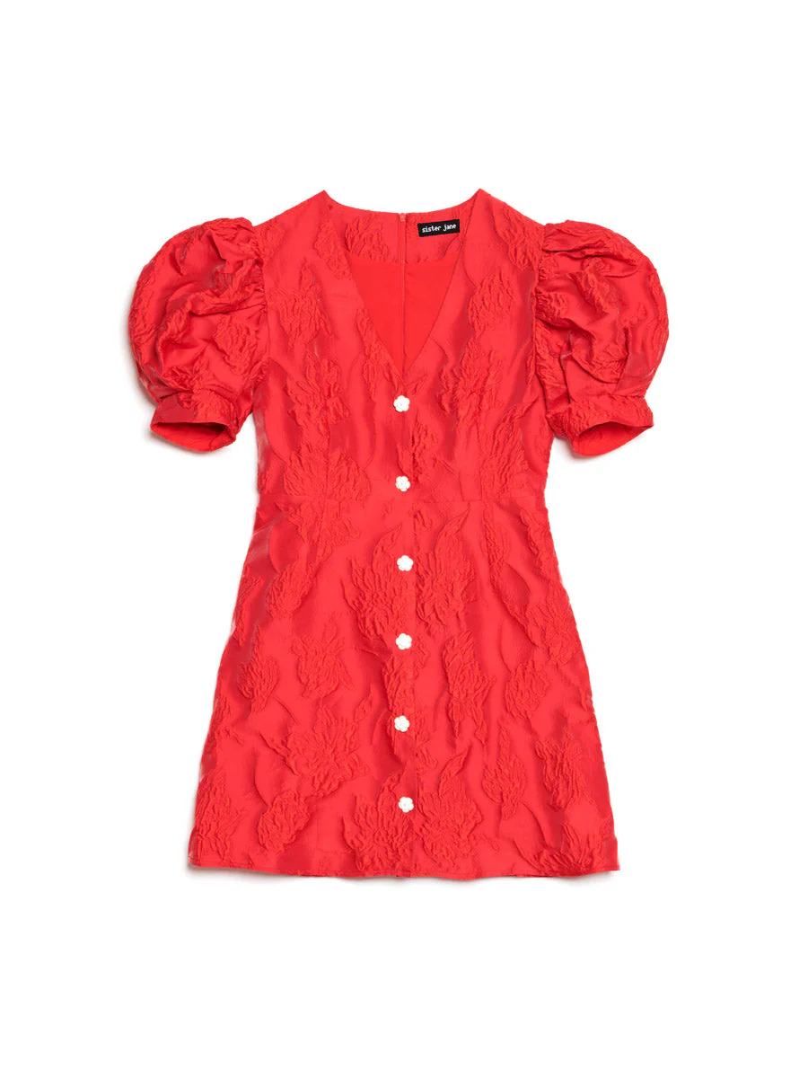 Tansy Jacquard Mini Dress - Image 7