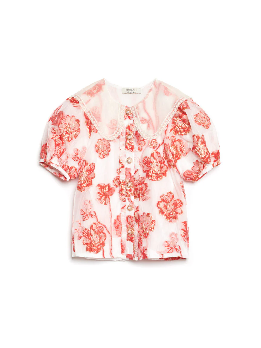 <b>DREAM</b> Willa Jacquard Blouse - Image 7