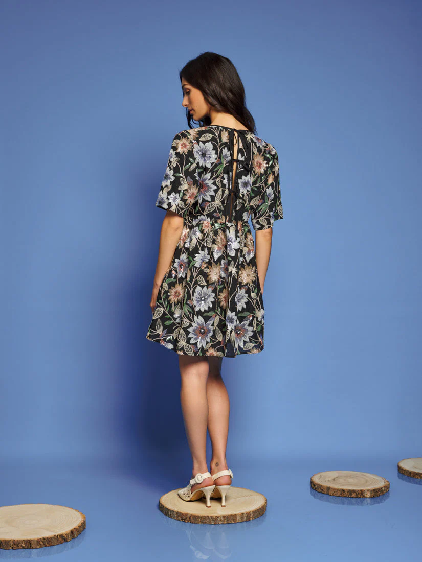 <b>DREAM</b> Woodland Embroidered Mini Dress - Image 3