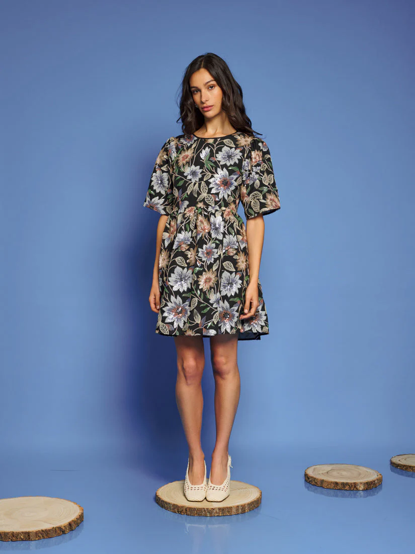 <b>DREAM</b> Woodland Embroidered Mini Dress - Image 4